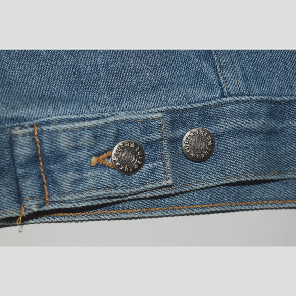 Vintage Men's Embossed Motorcycle Denim Vest Large Bikers Dream USA - Picture 4 of 7